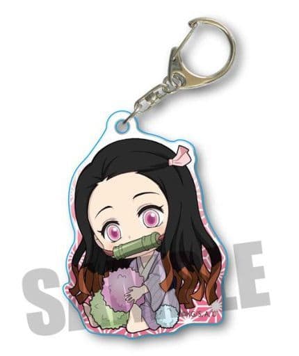 Nezuko Kamado Konpeito Demon Slayer: Kimetsu no Yaiba Gyugyutto Acrylic Key Chain Part 3 Key Ring [USED]