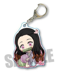 Nezuko Kamado Konpeito Demon Slayer: Kimetsu no Yaiba Gyugyutto Acrylic Key Chain Part 3 Key Ring [USED]