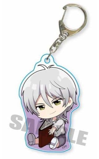 Shogo Makishima PSYCHO-PASS Gyugyutto Acrylic Key Chain Key Ring [USED]