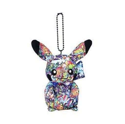 Pikachu Graffiti All Over Pattern Pokemon Pokemon Center Shibuya Graffiti Art Mascot Pokemon Center Shibuya Limited Key Chain [USED]
