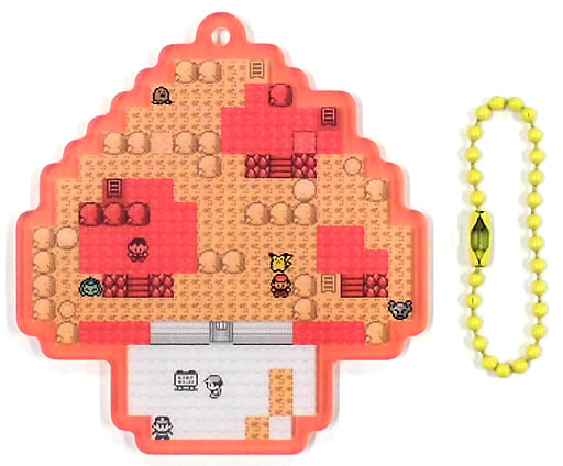 Super Mushroom Super Mario 8BIT SCRAMBLE Pokemon Center SHIBUYA Acrylic Charm Collection Pokemon Center Shibuya & Nintendo Tokyo Limited Charm [USED]