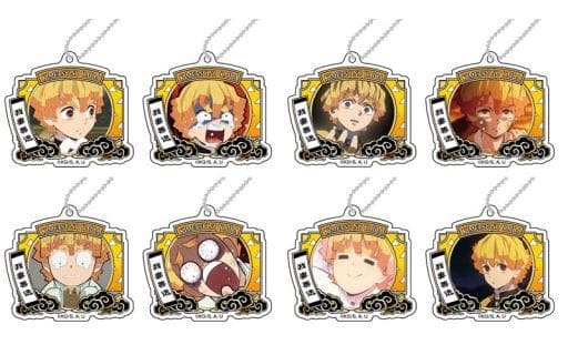Zenitsu Agatsuma Demon Slayer: Kimetsu no Yaiba Decofla Acrylic Key Chain Vol.3 Zenitsu Box All 8 Types Set Key Chain [USED]