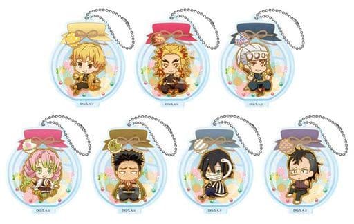 Kyojuro Rengoku, etc. Demon Slayer: Kimetsu no Yaiba Tojicolle Cookie Acrylic Key Chain Vol.3 B All 7 Types Set Key Chain [USED]