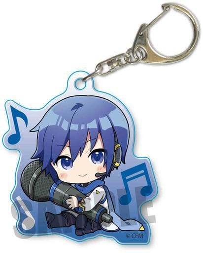 KAITO VOCALOID Gyugyutto Acrylic Key Chain Key Ring [USED]