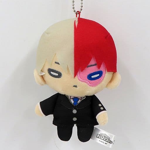 Shoto Todoroki Party My Hero Academia Nitotan Plush Toy with Ball Chain Jump Festa 2020 Limited Key Chain [USED]