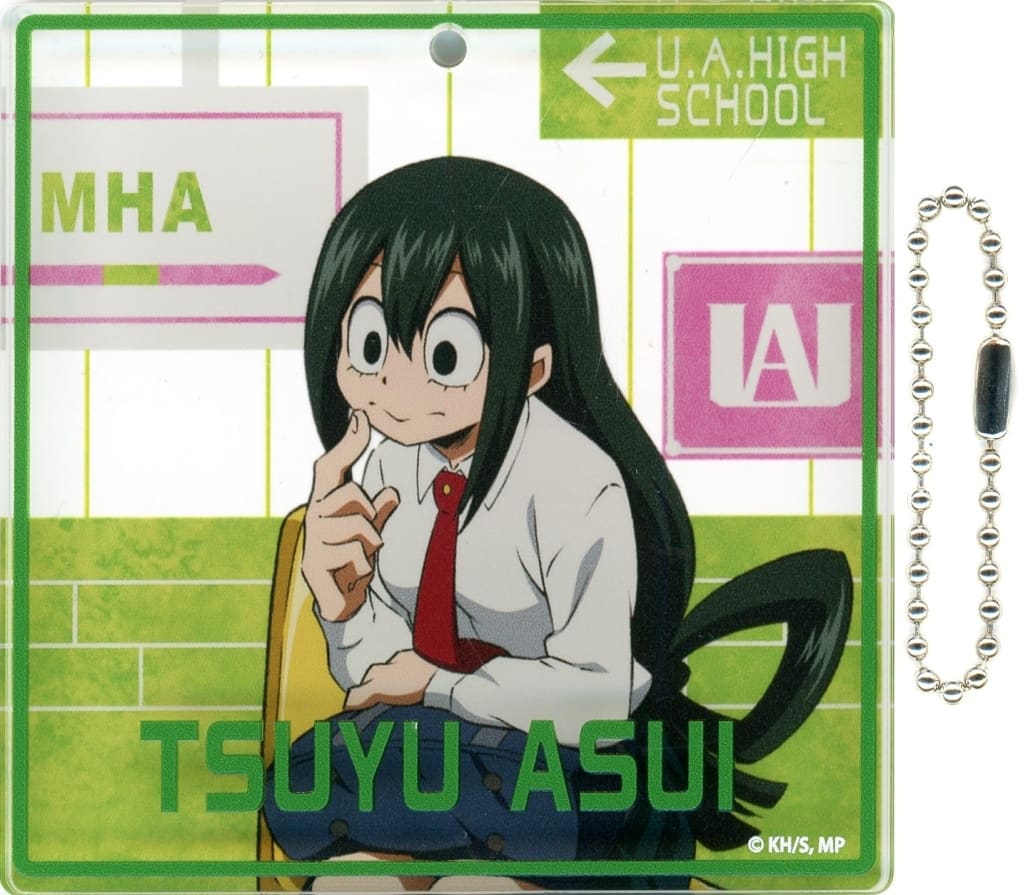 My Hero Academia Tsuyu Asui Special Big Blocky Jump Festa 2020 Limited Omikuji Super Great Good Luck, Great Good Luck, Great Misfortune, Super Great Misfortune Prize Keychains [USED]