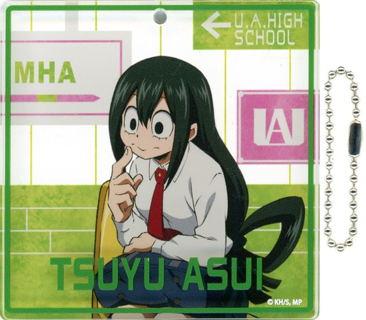 My Hero Academia Tsuyu Asui Special Big Blocky Jump Festa 2020 Limited Omikuji Super Great Good Luck, Great Good Luck, Great Misfortune, Super Great Misfortune Prize Keychains [USED]