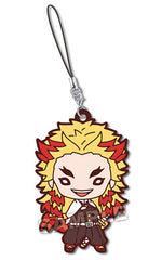 Kyojuro Rengoku Demon Slayer: Kimetsu no Yaiba Nitotan Rubber Mascot Vol.2 Key Chain [USED]