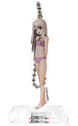 Illyasviel Von Einzbern Swimsuit Fate/stay night Acrylic Mascot Type-Moon Exhibition Fate/Stay Night: 15 Years of Trajectory Limited Key Chain [USED]