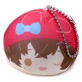 Osamu Dazai Bungo Stray Dogs x Sanrio Characters Omanjuu Niginigi Mascot Key Ring [USED]