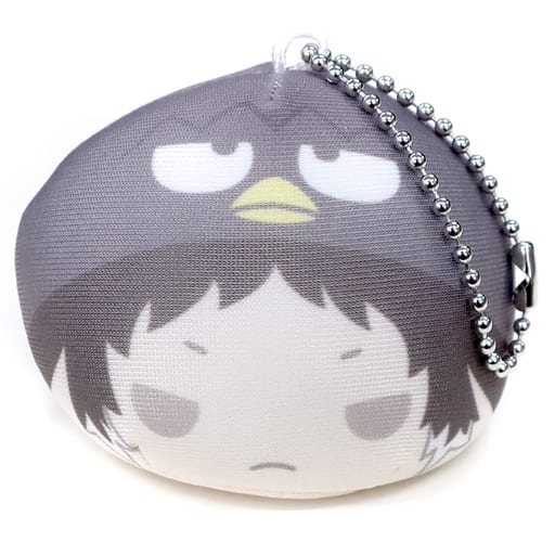 Ryunosuke Akutagawa Bungo Stray Dogs x Sanrio Characters Omanjuu Niginigi Mascot Key Ring [USED]
