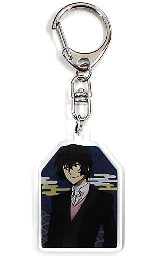 Osamu Dazai Newly Drawn First Sunrise Bungo Stray Dogs Acrylic Keychain Armed Detective Agency Sales Department Marui Branch Limited Key Chain [USED]