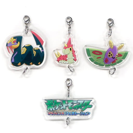 Seviper Wurmple Dustox Pokemon Team Rocket Acrylic Charm Collection Village Vanguard Limited Charm [USED]