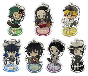 Zenitsu Agatsuma, etc. Demon Slayer: Kimetsu no Yaiba Acrylic Stand Charm Only Shop Meito Toy Store Annex animate Limited All 7 Types Set Charm [USED]