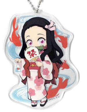 Nezuko Kamado Demon Slayer: Kimetsu no Yaiba Acrylic Charms ufotable cafe Summer Festival Event Limited Charm [USED]