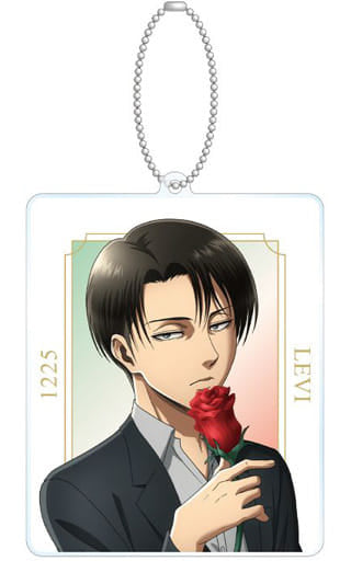 Levi Ackerman Attack on Titan Newly Drawn Illustration Big Acrylic Key Chain Key Chain [USED]