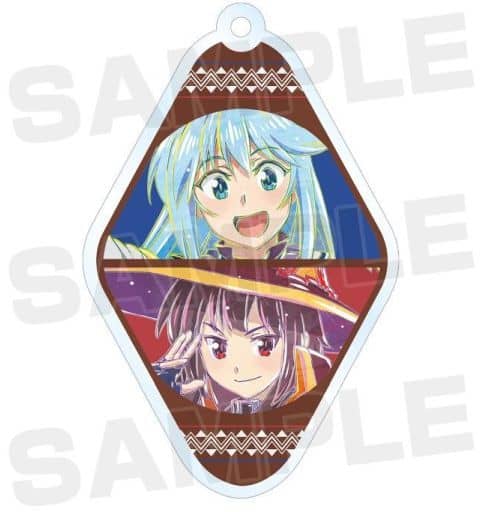 Aqua Megumin KonoSuba: God's Blessing on this Wonderful World! Legend of Crimson Ani-Art Trading Acrylic Key Chain Key Chain [USED]