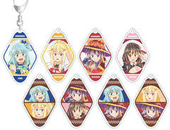 Aqua, etc. KonoSuba: God's Blessing on this Wonderful World! Legend of Crimson Ani-Art Trading Acrylic Key Chain All 8 Types Set Key Chain [USED]