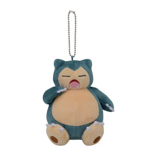 Snorlax Pokemon Mascot Snorlax's Yawn Pokemon Center Limited Key Chain [USED]