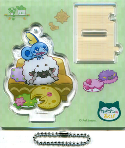 Wooloo Sobble Pokemon Acrylic Stand Charm Snorlax's Yawn Pokemon Center Limited Charm [USED]