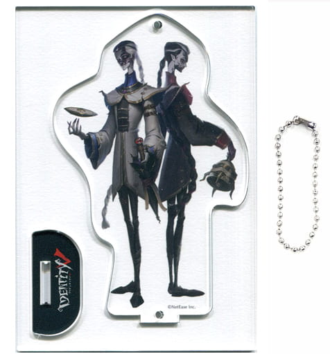 White and Black Guards Xie Bi'an Fan Wujiu Identity V Trading Acrylic Stand Key Chain Hunter Vol.1 Key Chain [USED]