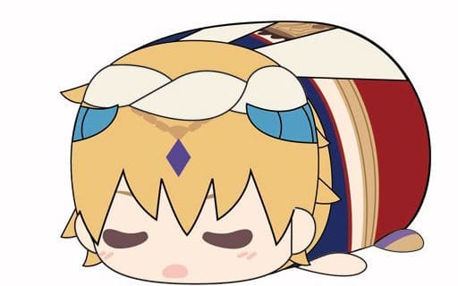 Caster/Gilgamesh Fate/Grand Order: Absolute Demonic Front - Babylonia Potekoro Mascot Utatane Ver. Key Chain [USED]