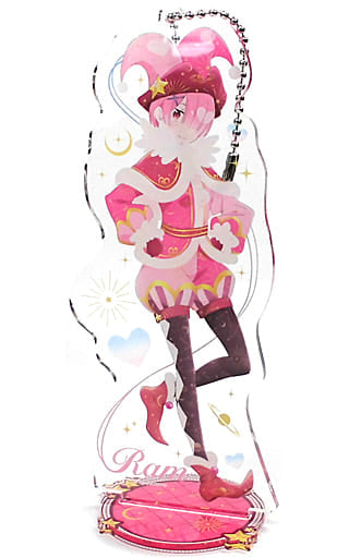 Ram Re:ZERO -Starting Life in Another World- Acrylic Stand Key Chain Ram & Rem's Birthday Life 2022Ver. Re:Zero kara Hajimeru Ram to Rem no Tanjoubi Seikatsu 2020 in Shibuya Marui Limited Key Chain [USED]