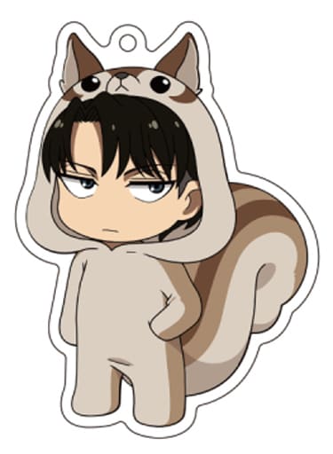 Levi Attack on Titan Animarukko Acrylic Key Chain Season 3 Ver. Key Chain [USED]