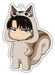Levi Attack on Titan Animarukko Acrylic Key Chain Season 3 Ver. Key Chain [USED]