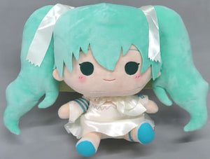 Hatsune Miku Sitting Plush Toy Light Hatsune Miku Memorial Collection Minnano Kuji Memorial Collection Prize A Plush Toys [USED]