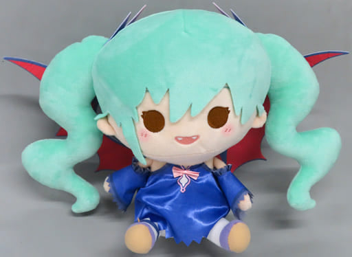 Hatsune Miku Sitting Plush Toy Dark Hatsune Miku Memorial Collection Minnano Kuji Memorial Collection Prize B Plush Toys [USED]