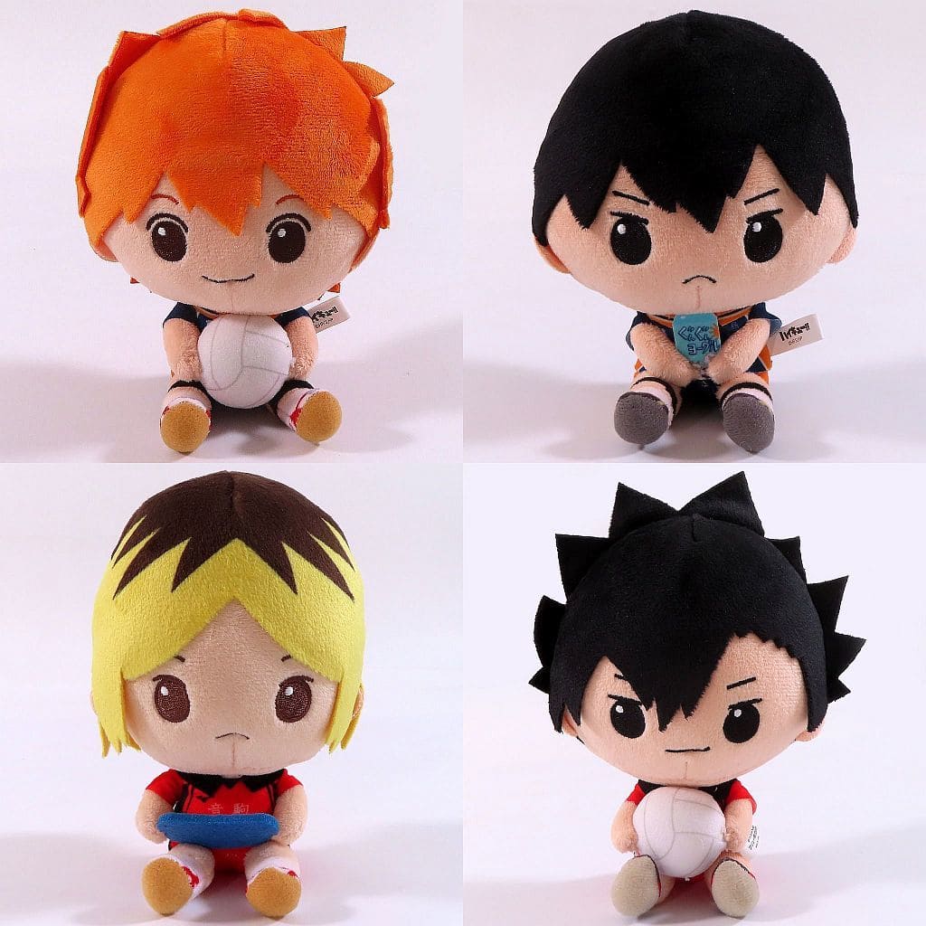 Shoyo Hinata, etc. Haikyu!! Minnano Kuji Goods Collection Prize C All 4 Types Set Plush Toys [USED]
