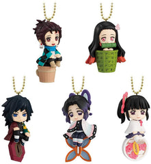 Tanjiro Kamado, etc. Demon Slayer: Kimetsu no Yaiba Twinkle Dolly 2 All 5 Types Set Key Chain [USED]
