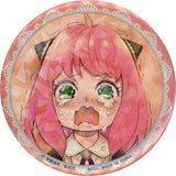 Anya Background: Pink SPY x FAMILY Can Badge Tin Badge [USED]