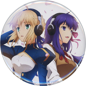 Saber Sakura Matou Fate/stay night: Heaven's Feel Can Badge Denon Wireless Noise Canceling Headphones AH-GC20 Special Edition Purchase Benefits Can Badge [USED]