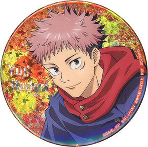 Yuji Itadori Default Style Jujutsu Kaisen Hologram Can Badge Hoodie Style Namco Limited Tin Badge [USED]