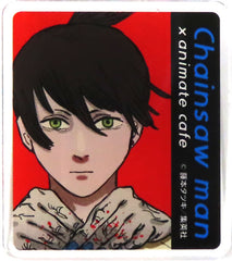 Chainsaw Man Aki Hayakawa Red Trading Acrylic Badge animate cafe Limited Buttons [USED]