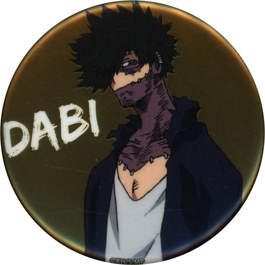 My Hero Academia Dabi Metallic Can Badge U.A. Class 1-A Pop-Up Shop PLUS ULTRA! JOB TRAINING! Exclusive Buttons [USED]
