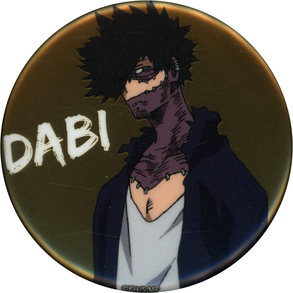 My Hero Academia Dabi Metallic Can Badge U.A. Class 1-A Pop-Up Shop PLUS ULTRA! JOB TRAINING! Exclusive Buttons [USED]