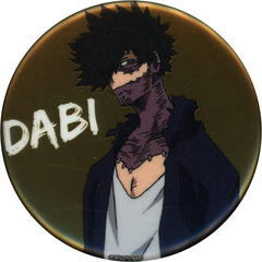 My Hero Academia Dabi Metallic Can Badge U.A. Class 1-A Pop-Up Shop PLUS ULTRA! JOB TRAINING! Exclusive Buttons [USED]