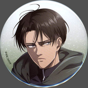 Levi Ackerman Attack on Titan Good Luck! Trading Can Badge [USED]