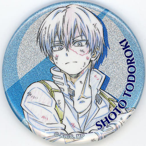 My Hero Academia Shoto Todoroki Glitter TD Can Badge Battle Complete!! Hero Plaza Limited Buttons [USED]