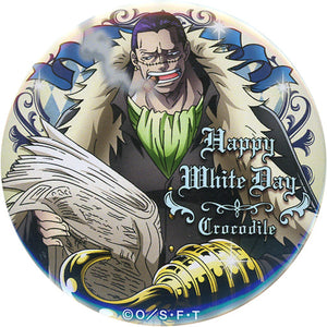 Crocodile One Piece Yakara Can Badge White Day Straw Store Limited Tin Badge [USED]