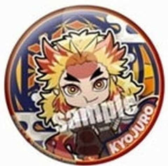 Kyojuro Rengoku A Demon Slayer: Kimetsu no Yaiba Mugen Train Arc Pita! Deformed Can Badge Tin Badge [USED]