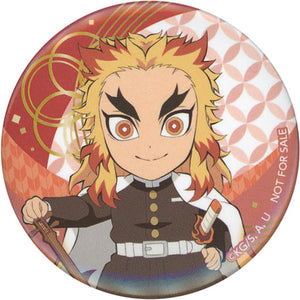 Kyojuro Rengoku Mini Character Demon Slayer: Kimetsu no Yaiba Can Badge SEGA Limited Ufo Catcher Part 2 Bonus Tin Badge [USED]