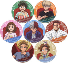 My Hero Academia: World Heroes' Mission Izuku Midoriya & Others Trading Can Badge A: Movie Theater Limited All 7 Types Set Buttons [USED]