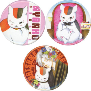 Nyanko-sensei Natsume's Book of Friends Can Badge Lala February 2016 Issue Limited Appendix Set of 3 Tin Badge [USED]