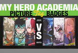 Izuku Midoriya, etc. My Hero Academia Picture Card Can Badge My Hero Academia Exhibition Drawing Smash Limited Set of 6 Can Badge [USED]