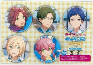 Mao Isara, etc. Ensemble Stars! Can Badge Set animate Limited 2D Star Vol.2 Bundled Bonus 5 Piece Set Can Badge [USED]