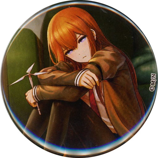 Kurisu Makise Plain Clothes Steins;Gate Alarm Webkuji Timepiece of Timed Harmony Can Badge Prize F-1 Tin Badge [USED]